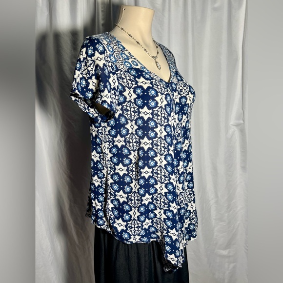 Devi OSFM boho top blouse short sleeved - Picture 3 of 4